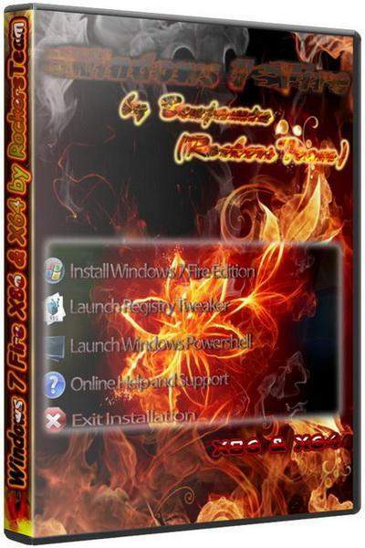 Windows 7 Pro Fire x64 by RockersTeam (2010/ENG + RUS LP)