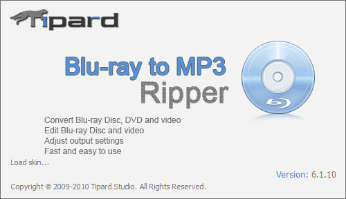 Tipard Blu-ray to MP3 Ripper 6.1.10 + patch